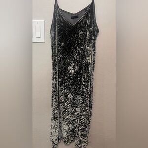 ATM dark green velvet dress